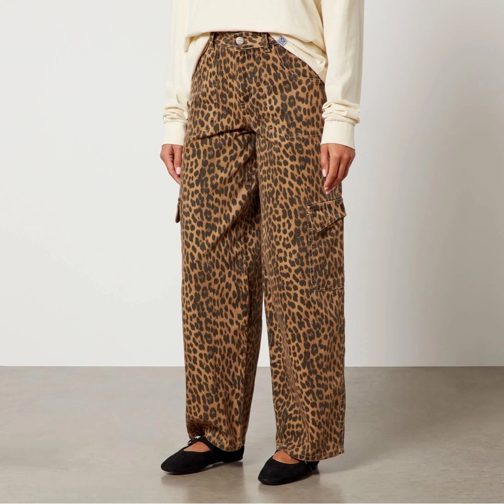 Damson Madder Dion Leopard Cargo Jeans